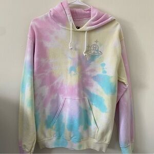 Pastel Tie Dye Alien Hoodie